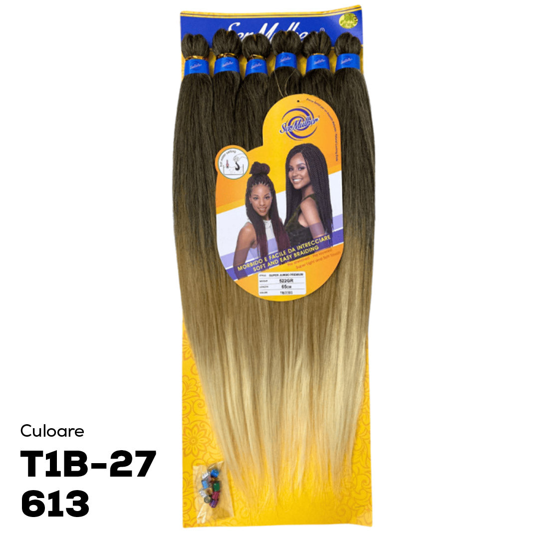 Super Jumbo Premium, T1B/27/613, 65cm, 522g